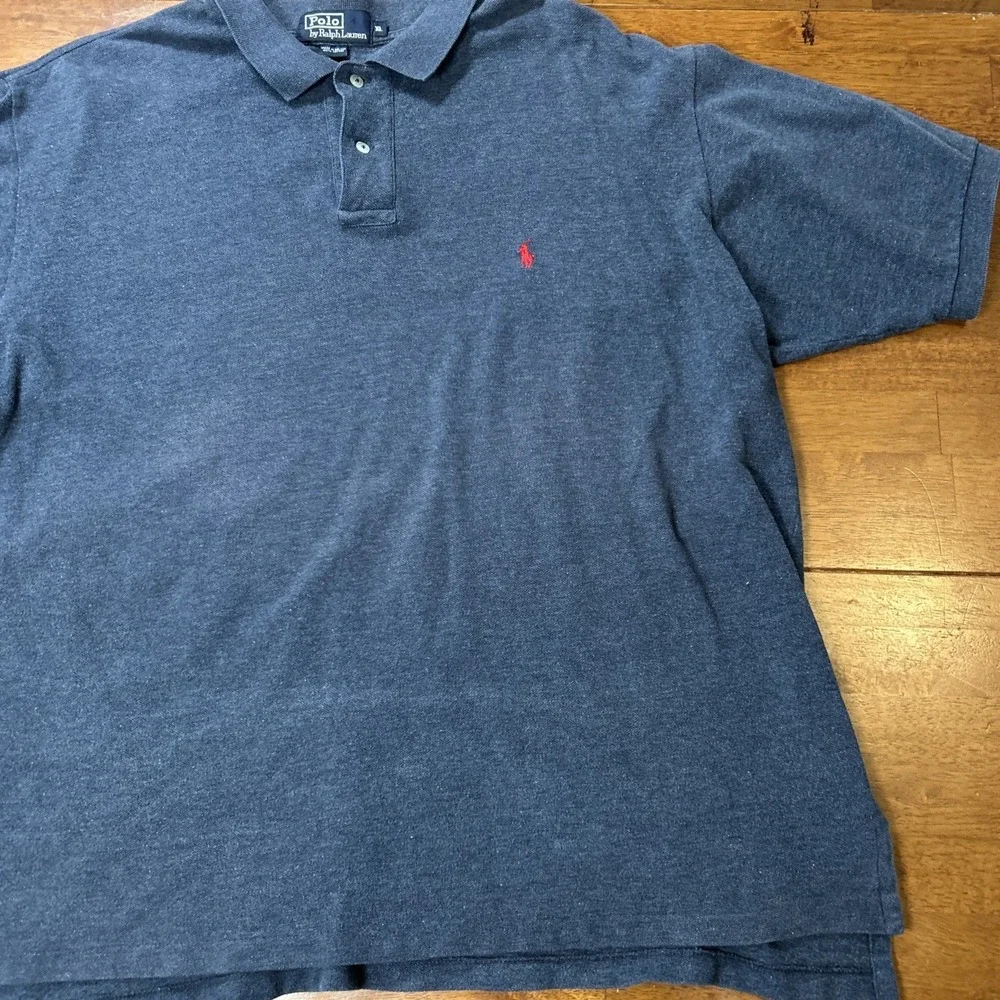 Polo By Ralph Lauren Polo Shirt Men's Size XL Gray Red Horse